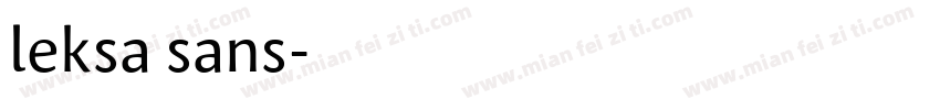 leksa sans字体转换